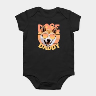 Doge Daddy - Shibu Inu (Doge) Sunglasses Baby Bodysuit